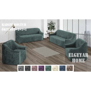 Kadife Koltuk ,Kanepe,Çekyat Örtüsü,Koltuk Kılıfı 3 3 1 1