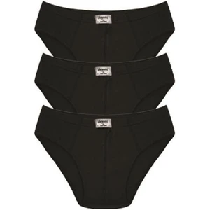Erkek Pamuk 3lü Siyah Slip 40129