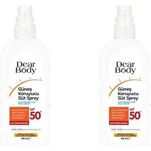 Dear Body 50 Faktör Güneş Koruyucu Süt - Sprey 200 ml x 2 adet