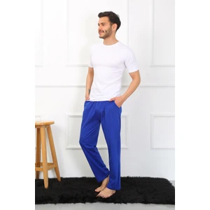 Erkek Pamuk Saks Tek Alt Pijama 27495