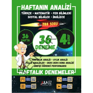 Analiz Yayınları 4. Sınıf 36 Deneme Haftanın Analizi