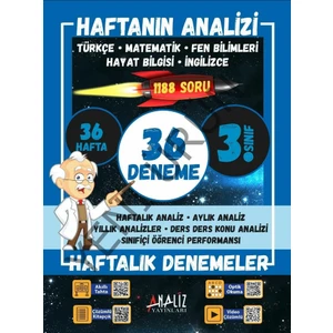Analiz Yayınları 3. Sınıf 36 Deneme Haftanın Analizi