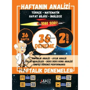 Analiz Yayınları 2. Sınıf Haftanın Analizi 36*36 Deneme