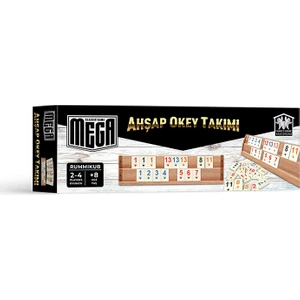 Mega Büyük Boy Ahşap Okey Takımı