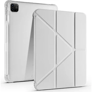 Apple iPad Pro 11 Inç 2.nesil 2020 Uyumlu Kılıf Üçgen Katlanabilir Kalem Şarj Bölmeli Kılıf