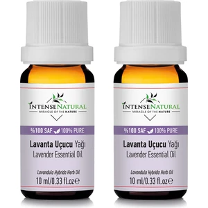 Intense Natural Lavanta Uçucu Yağı 10 ml x 2 %100 Saf ve Doğal Lavender Essential Oil