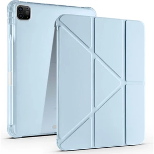 Apple iPad Pro 11 Inç 4.nesil M2 2022 Uyumlu Kılıf Üçgen Katlanabilir Kalem Şarj Bölmeli Kılıf