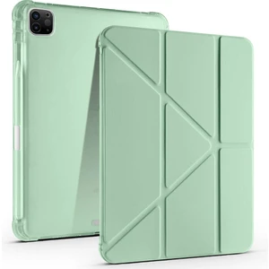 Apple iPad Pro 11 Inç 4.nesil M2 2022 Uyumlu Kılıf Üçgen Katlanabilir Kalem Şarj Bölmeli Kılıf