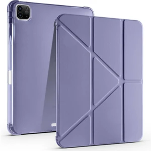 Apple iPad Pro 11 Inç 4.nesil M2 2022 Uyumlu Kılıf Üçgen Katlanabilir Kalem Şarj Bölmeli Kılıf