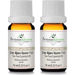 Intense Natural Çay Ağacı Uçucu Yağı 10 ml x 2 %100 Saf ve Doğal Tea Tree Essential Oil