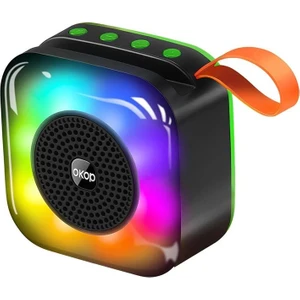 Okop Bluetooth Hoparlör Rgb Işıklı Taşınabilir Mini Ses Bombası Radyo Özellikli KP-561