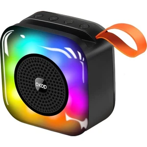 Okop Bluetooth Hoparlör Rgb Işıklı Taşınabilir Mini Ses Bombası Radyo Özellikli KP-561