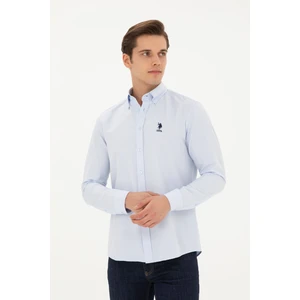 U.S. Polo Assn. Erkek Açık Mavi Gömlek Basic 50282589-VR003