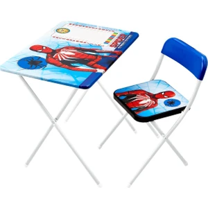 Çocuk Ders Çalışma Masası ve Sandalyesi - Spiderman