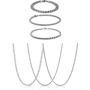 The Collection 6'lı Set 3 Bileklik 3 Kolye (Kolye ve Bileklik Seti)