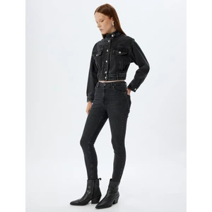 Yüksek Bel Kot Pantolon Dar Paça Push Up - Skinny Push Up Fit Jean
