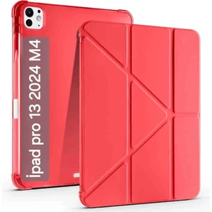 Ipad Pro 7.nesil 13"inç M4 2024 Uyumlu Kılıf Kalem Bölmeli Standlı Tablet Case A2837 A2930