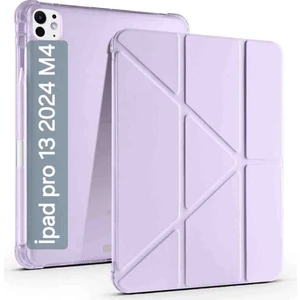 Ipad Pro 7.nesil 13"inç M4 2024 Uyumlu Kılıf Kalem Bölmeli Standlı Tablet Case A2837 A2930