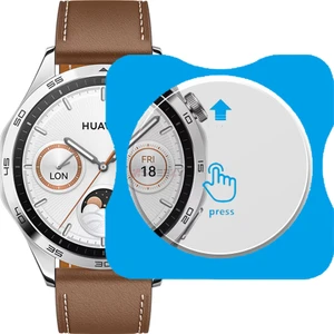 Huawei Watch Gt4 46MM Uyumlu Kolay Takılabilir Takma Aparatlı Temperli Cam Ekran Koruyucu