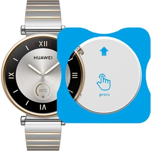 Huawei Watch Gt4 41MM Uyumlu Kolay Takılabilir Takma Aparatlı Temperli Cam Ekran Koruyucu