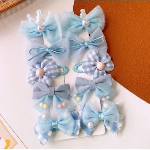 10 Adet Set Karikatür Hairclip   Şaç Aksesuarları  Sevimli Kız Çicek Tokalar Yan Kore  Aksesuarları