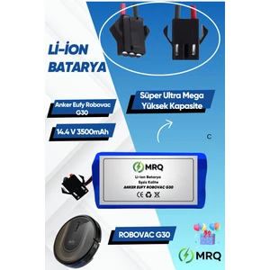 Anker Eufy Robovac G30 Robot Süpürge Bataryası (Süper Ultra Mega Yüksek Kapasite) 3500MAH Batarya