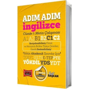 Yargı Yayınevi Yökdil YDS YDT Toefl Ielts E-Tep Adım Adım Ingilizce Cümle & Metin Çalışması A1 A2 B1 B2 C1 C2