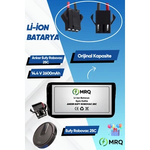 Anker Eufy Robovac 25C Robot Süpürge Bataryası (Orijinal Kapasite) 2600MAH Batarya