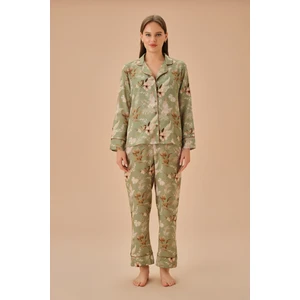 Amber Gömlek Yaka Pijama Takımı