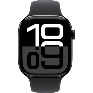 Watch Series 10 GPS, 42 mm Simsiyah Alüminyum Kasa ve Siyah Spor Kordon - S/M