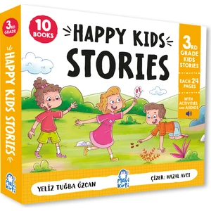 Mavi Kirpi Yayınları Happy Kids Stories 3rd Grade (10 Books) - 3. Sınıf İngilizce Hikaye Seti (10 Kitap) - Yeliz Tuğba Özcan