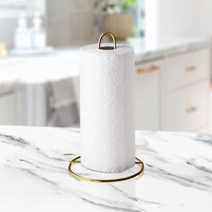 Mavi Trend Dekoratif Metal Gold Kağıt Havluluk Peçetelik Tezgah Üstü Kağıt Havluluk Gold Renk