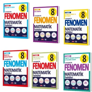 Fenomen Yayınları 8. Sınıf Çarpanlar ve Katlar Matematik Fasikülleri - Üslü İfadeler Matematik Fasikülleri - Olasılık ve Cebirsel İfadeler Matematik Fasikülleri 6'lı Set