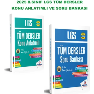 Kurul Yayıncılık 2025 8. Sınıf LGS Tüm Dersler Konu Anlatımlı ve Soru Bankası Seti 2 Kitap