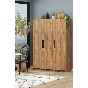 AVM Park Erzak Dolabı 180 cm 3 Kapaklı Banyo Kiler Dolabı Çok Amaçlı Dolap