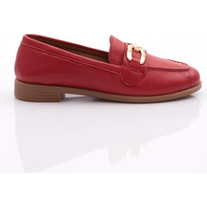 1851 Kadin Metal Aksesuarli Loafer Ayakkabi
