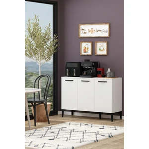 AVM Park Iva Beyaz Çok Amaçlı Erzak Dolabı – 18 mm Kaplama Yonga Levha, Modern Tasarım, 85x120x42 cm Ölçülerinde