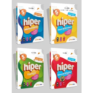 Hiper Zeka Yayınları 2025 5. Sınıf Hiper 4'lü Konu Anlatımlı & Soru Bankası Set (Türkçe, Matematik, Sosyal, Fen)