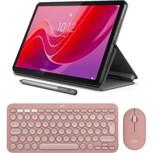 Tab K11 TB330FU 11'' 4gb + 128GB Wuxga Wi-Fi Tablet ZADC0072TR Kılıf + Lenovo Tab Pen + Pebble 2 Klavye Mouse Pembe