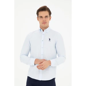 U.S. Polo Assn. Erkek Açık Mavi Gömlek Basic 50287805-VR003