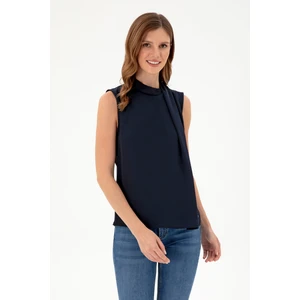 U.S. Polo Assn. Kadın Lacivert Kolsuz Bluz 50293821-VR033