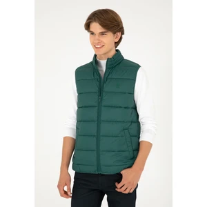 U.S. Polo Assn. Erkek Koyu Yeşil Yelek (Dokuma) 50290714-VR079