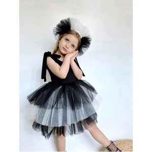 Linola Baby Kids Jolie Taçlı Kız Çocuk Parti Elbisesi