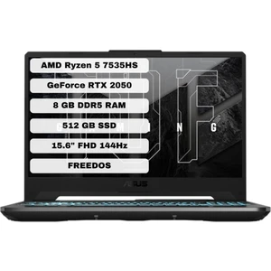 TUF Gaming A15 FA506NF-HN004 AMD Ryzen 5 7535HS 8GB 512GB SSD RTX2050 Freedos 15.6" FHD Taşınabilir Bilgisayar