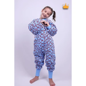 Babyhola 5-9 Yaş 2.5 Tog Karadeniz Fırtınası Vira Taraftar Elyaf Dolgulu Bordo Mavi Uyku Tulumu 6020