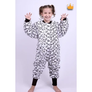 Babyhola 5-9 Yaş 2.5 Tog Kara Kartal Pençesi Çarşı Taraftar Elyaf Dolgulu Unisex Çocuk Uyku Tulumu 6020
