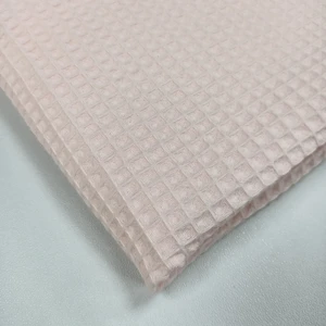 Kaf Kumaş Waffle Bornozluk Kumaş |  Pamuk | W-22 Açık Pembe