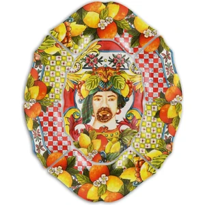 Baci Milano Sicily 7 Parça meze Tabağı Turuncu