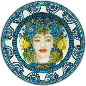 Baci Milano Sicily Yemek Tabağı Mavi