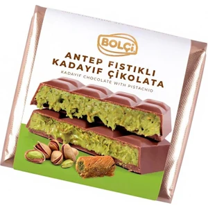 Antep Fıstıklı Kadayıf Dolgulu Sütlü Çikolata Dubai Çikolatası 100 gr